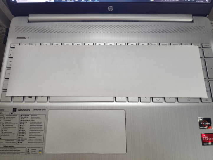 Захисні прозорі наклейки для клавіатури