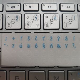 Наклейки на клавиатуру со словацкими символами