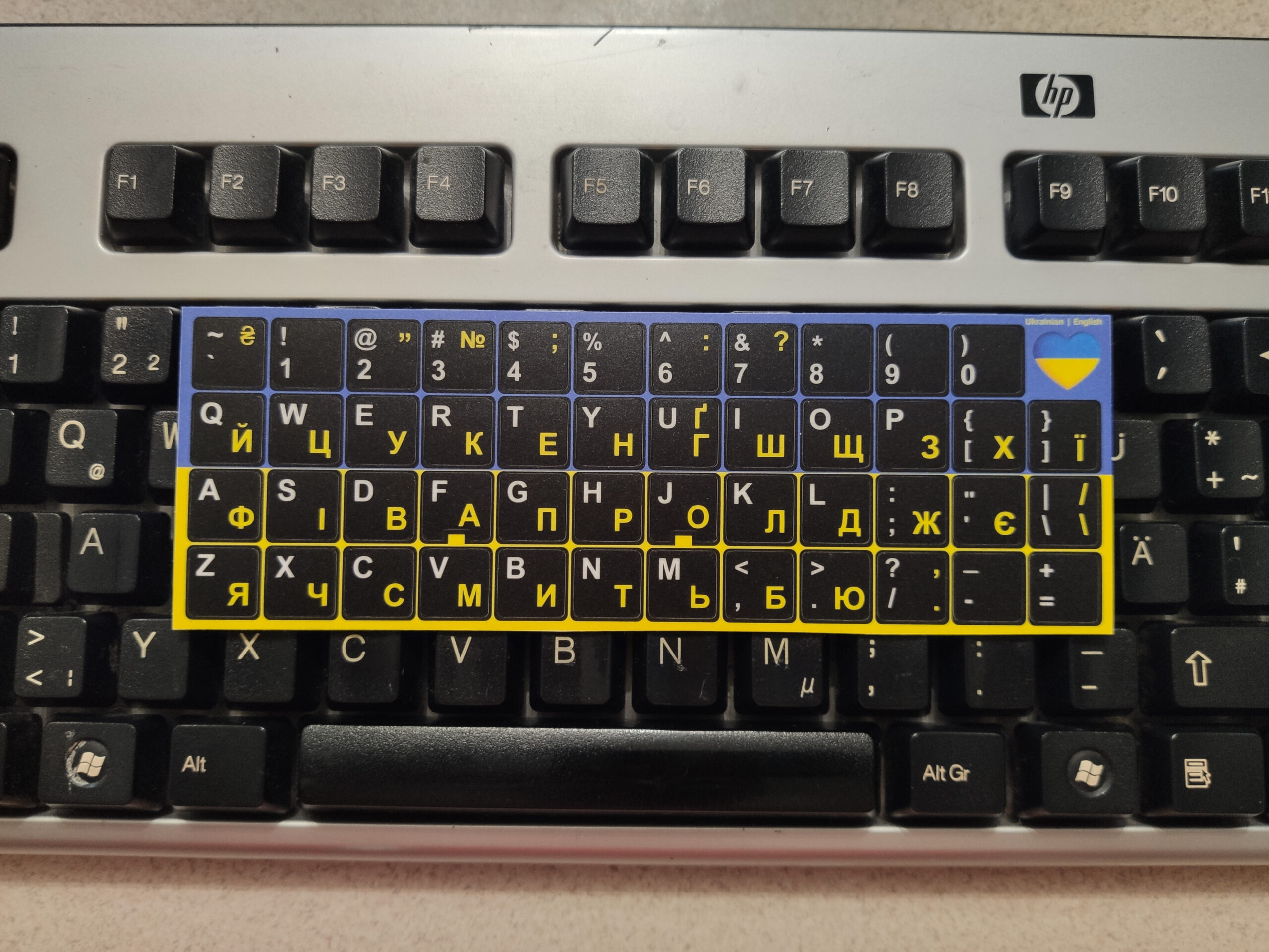 Якісні наклейки на клавіатуру без російських символів