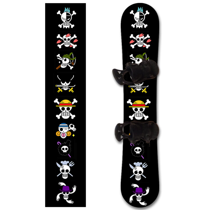 Наклейка на сноуборд One Piece skull characters