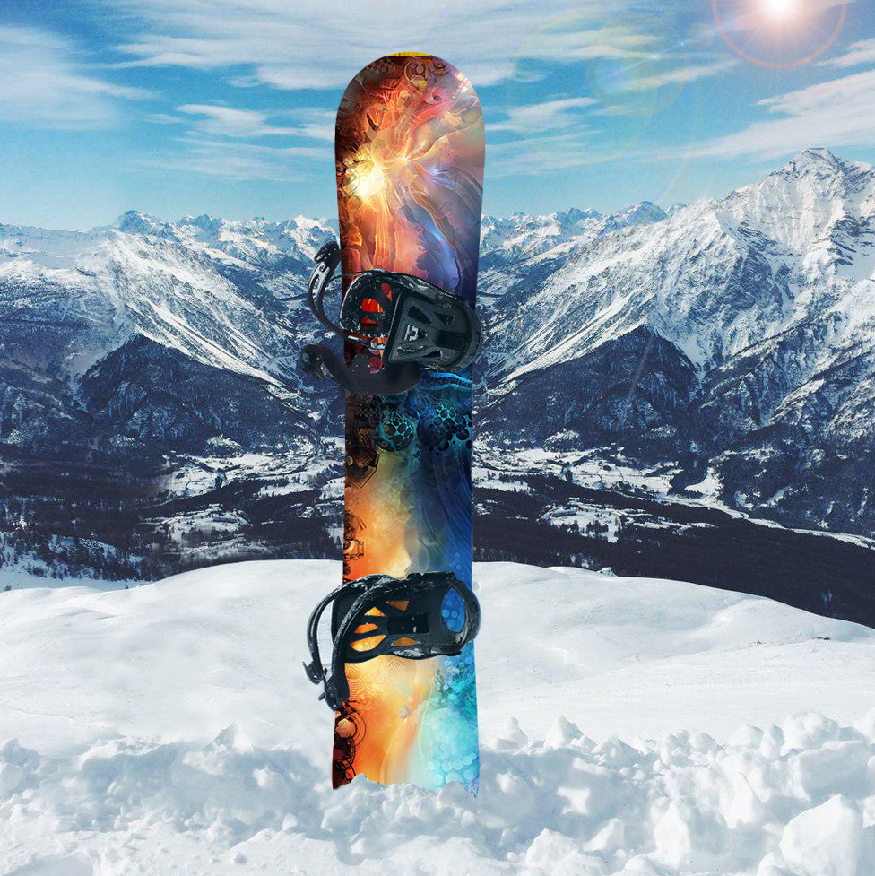 Наклейка на сноуборд з принтом на замовлення